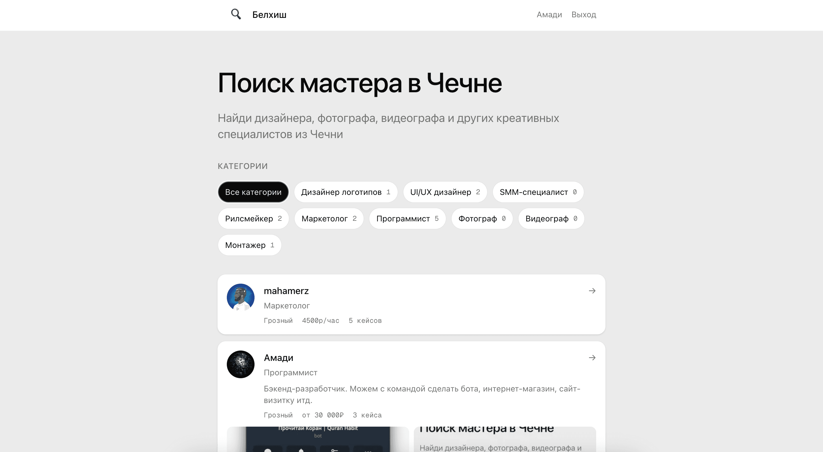 Belhish.ru — Платформа поиска специалистов - Image 3